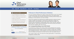 Desktop Screenshot of clientperformance.com